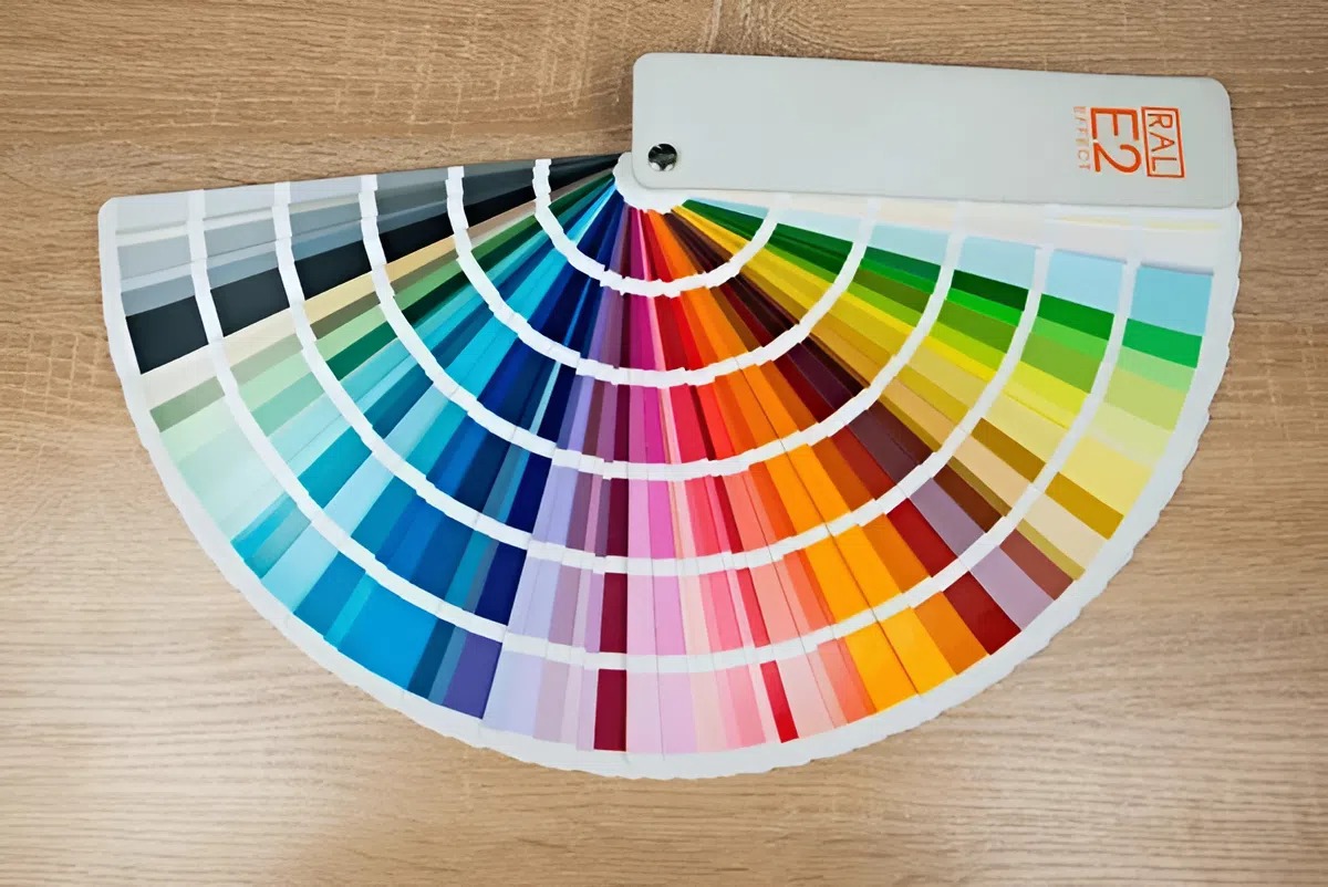 Color palette cards used by a professional painter during a color consultation in Southborough, MA