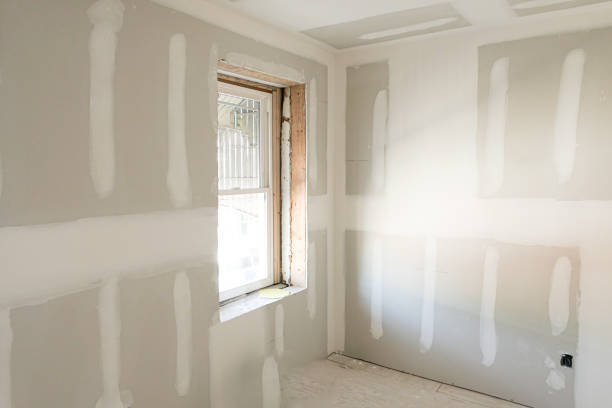 Drywall repair and preparation for interior painting in a Sherborn, MA home by an interior painter in Sherborn, MA